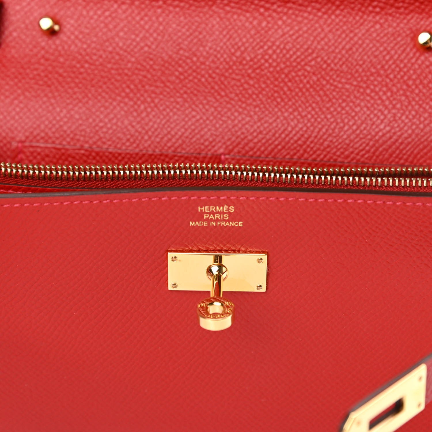 Hermes Epsom Kelly Wallet To Go Rouge Casaque 9 of 11