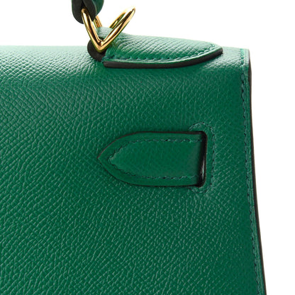 Hermes Epsom Kelly Sellier 28 Vert Vertigo 15 of 38