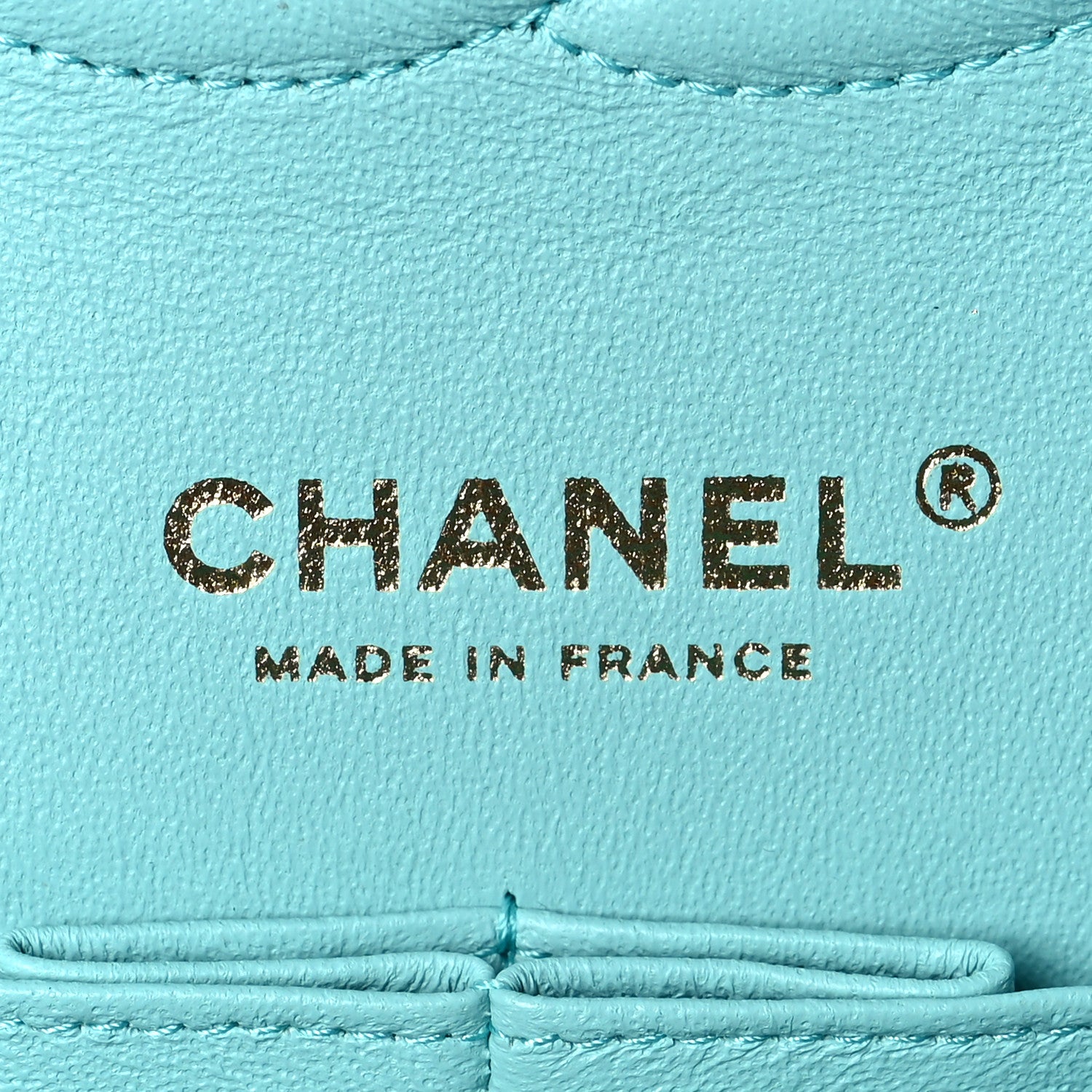Chanel Caviar Quilted Medium Double Flap Light Blue 6 of 8
