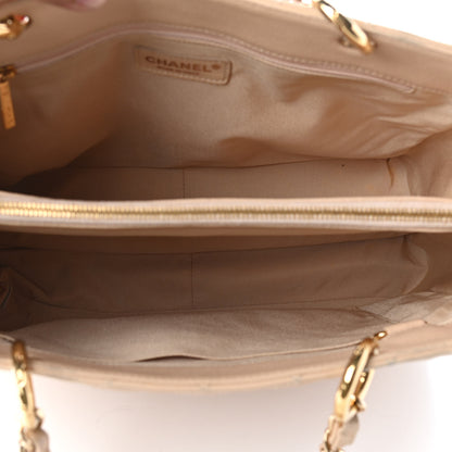 Chanel Caviar Quilted Grand Shopping Tote GST Beige Clair 5 of 9