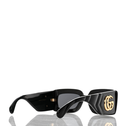 Gucci Acetate Rectangular Sunglasses GG0811S Black 4 of 9