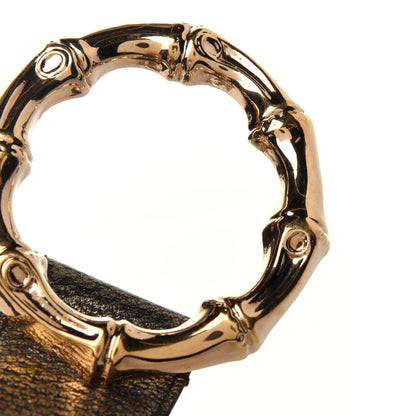 Gucci Calfskin Bamboo Ring Belt 85 34 Gold 7 of 7