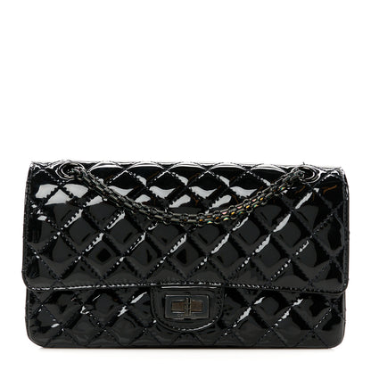 Chanel Patent Calfskin Quilted 2.55 Reissue 225 Flap So Black 1 of 11