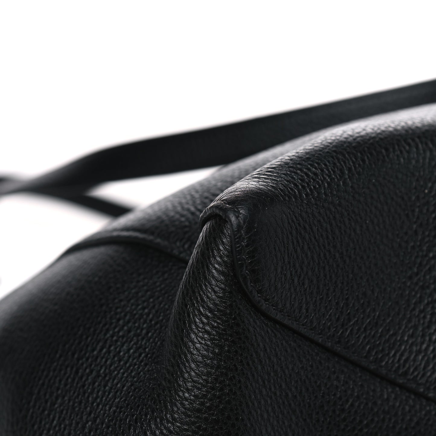 Vitello Phenix Shopping Tote Black