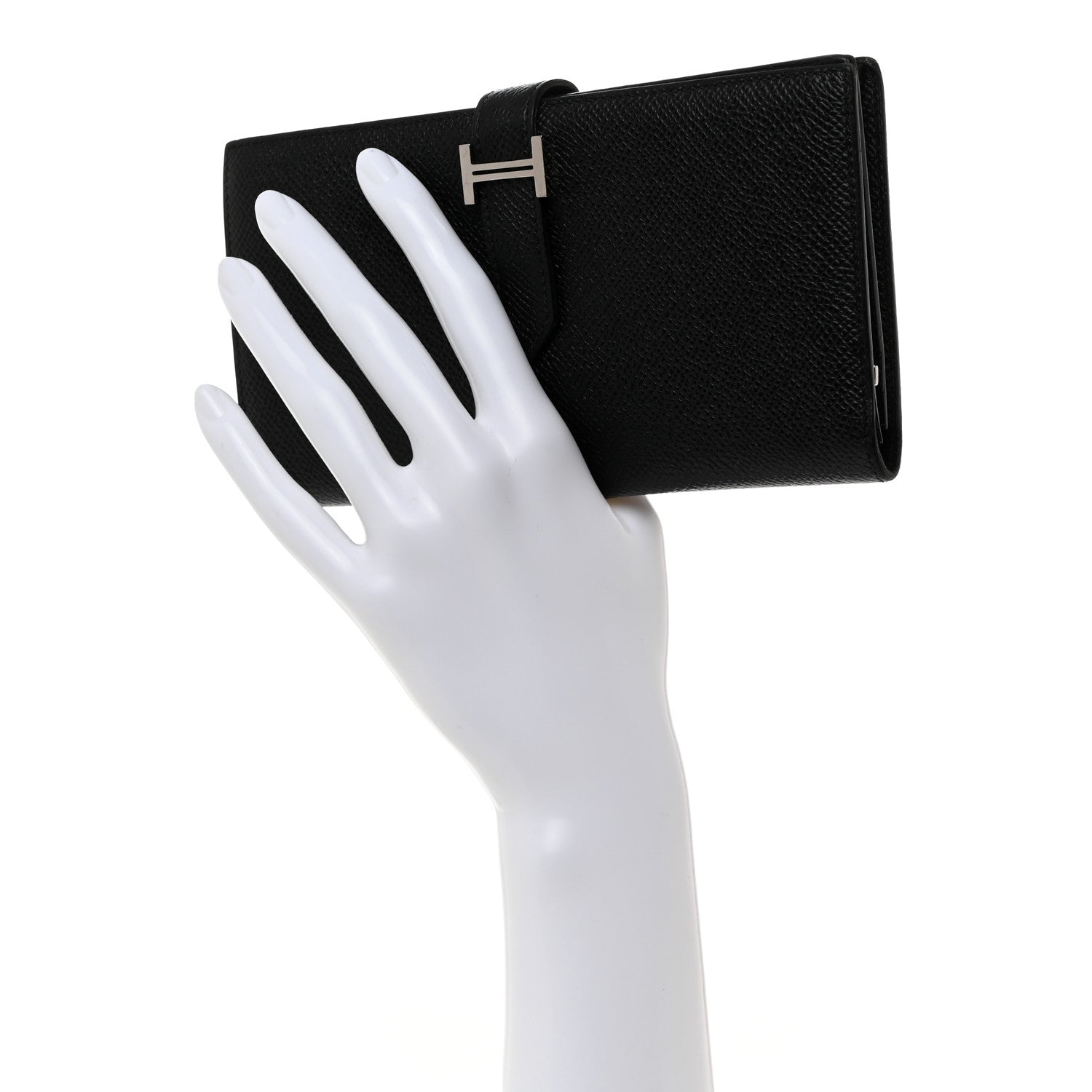 Hermes Epsom Bearn Gusset Wallet Black 2 of 9