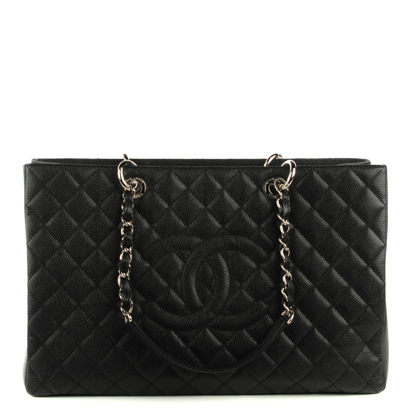 Caviar Quilted XL Grand Shopping Tote GST Black