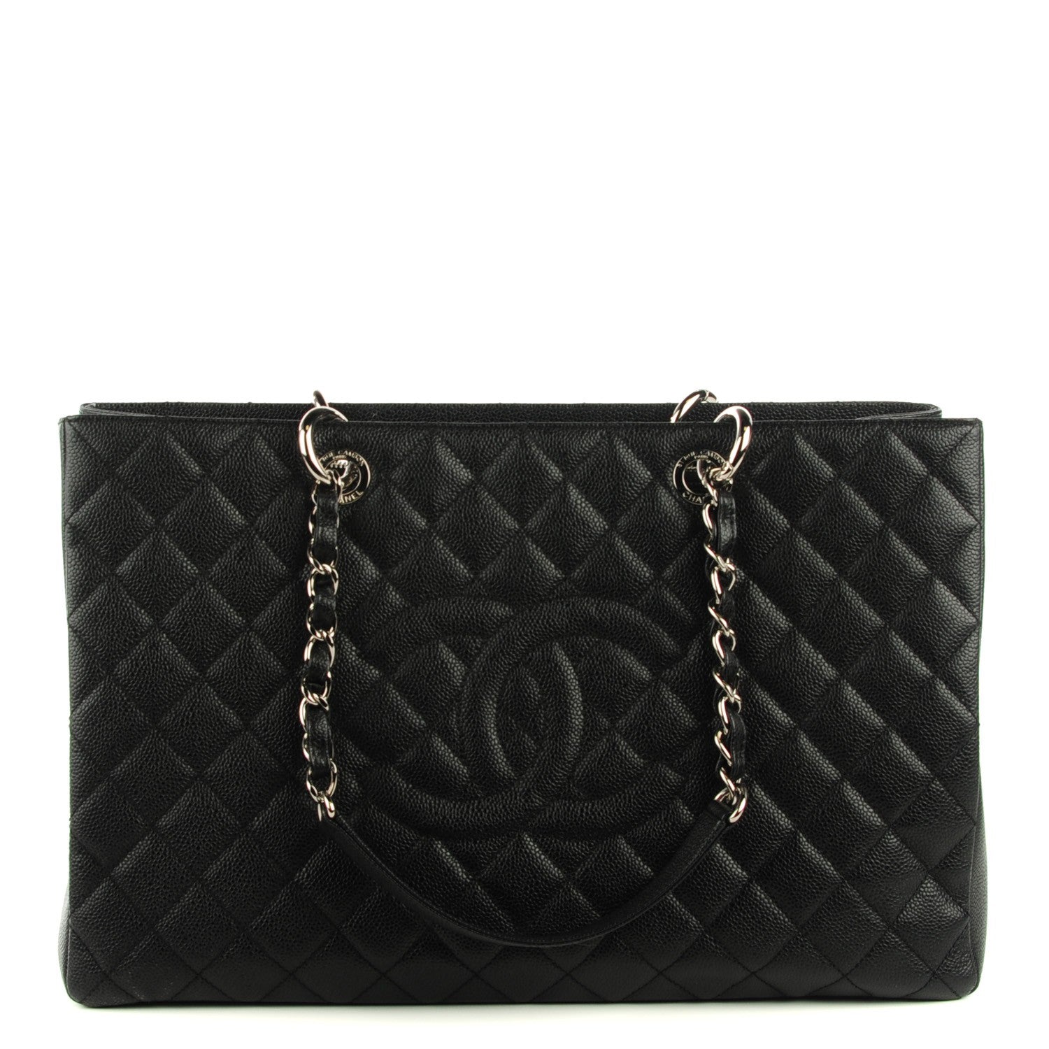 Chanel Caviar Quilted XL Grand Shopping Tote GST Black 1 of 7