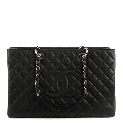 Chanel Caviar Quilted XL Grand Shopping Tote GST Black 1 of 7