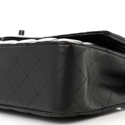 Chanel Lambskin Quilted Medium Double Flap So Black 10 of 11