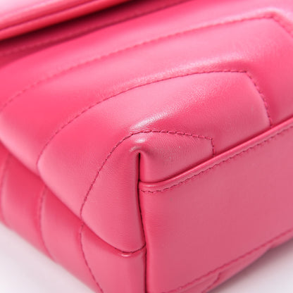 Saint Laurent Calfskin Y Quilted Monogram Toy Loulou Crossbody Bag Freesia 12 of 12