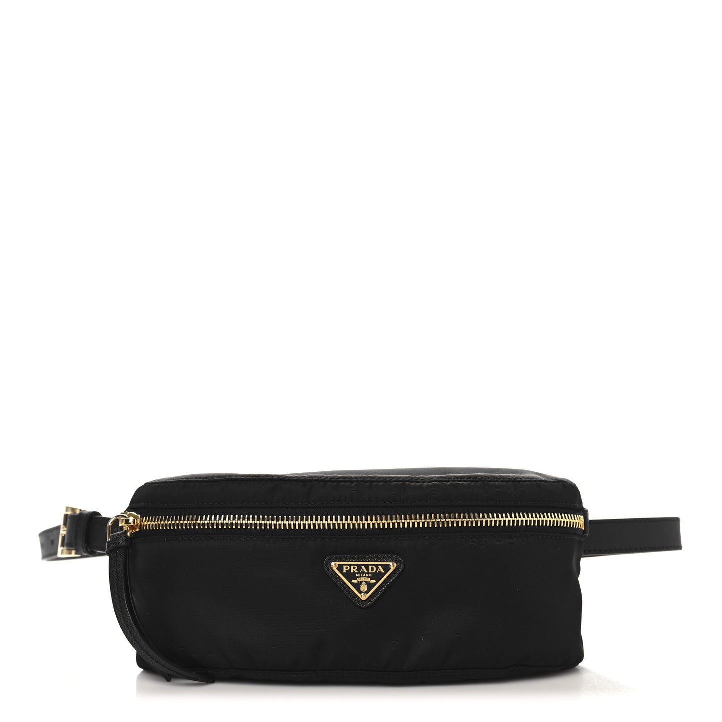 Tessuto Nylon Saffiano Belt Bag Black