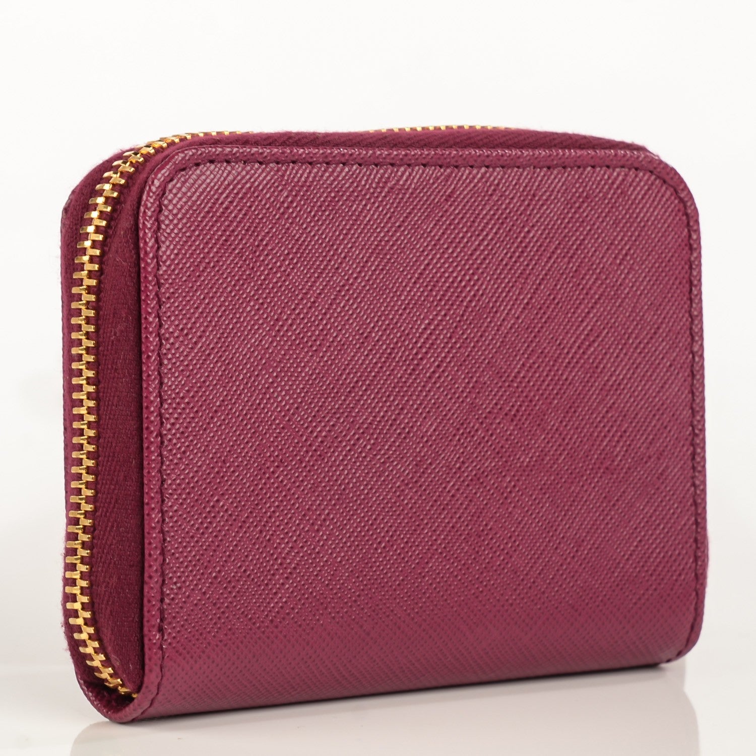 Prada Saffiano Metal Coin Purse Ametista 4 of 10