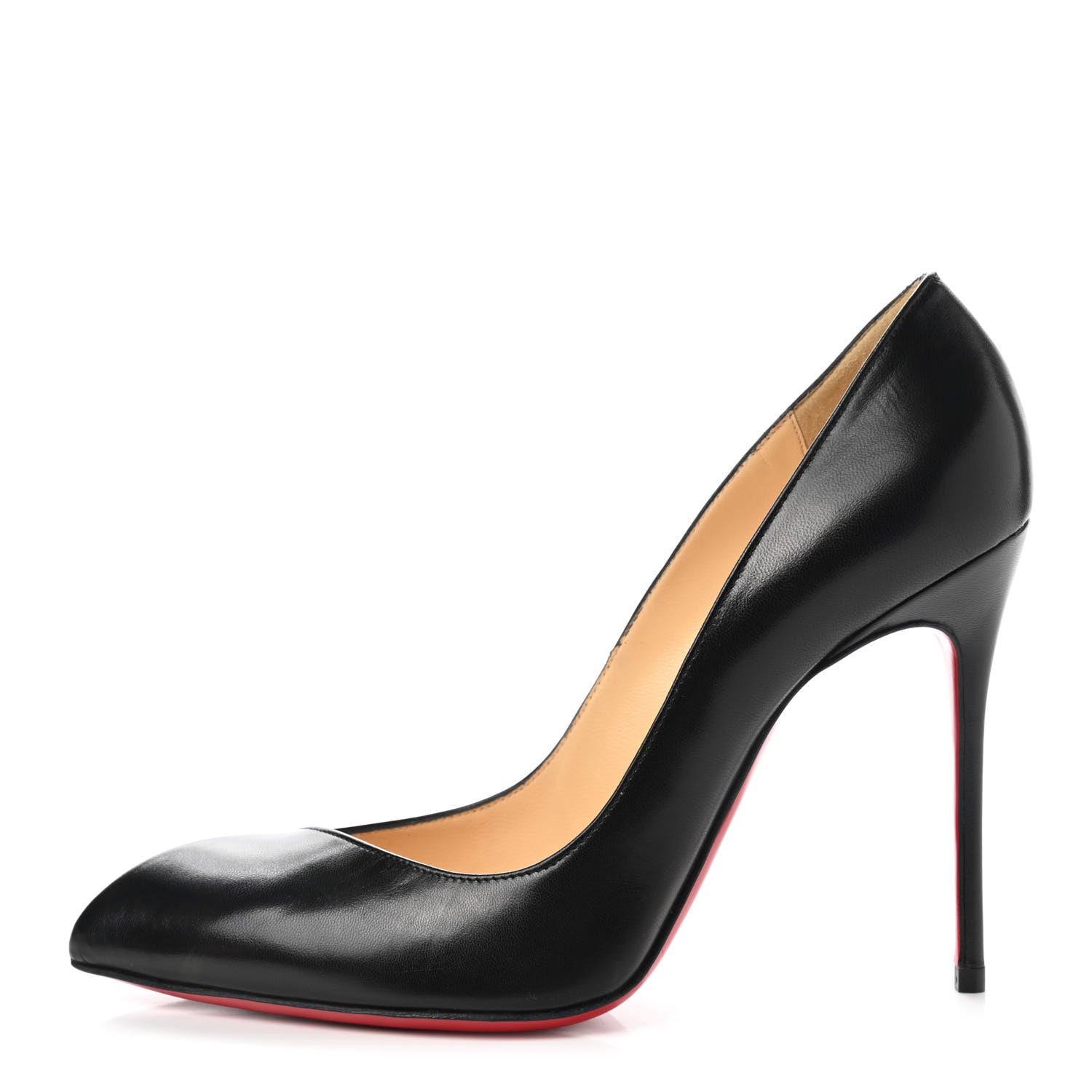 Christian Louboutin Jazz Calfskin Corneille 100 Pumps 38 Black 1 of 7