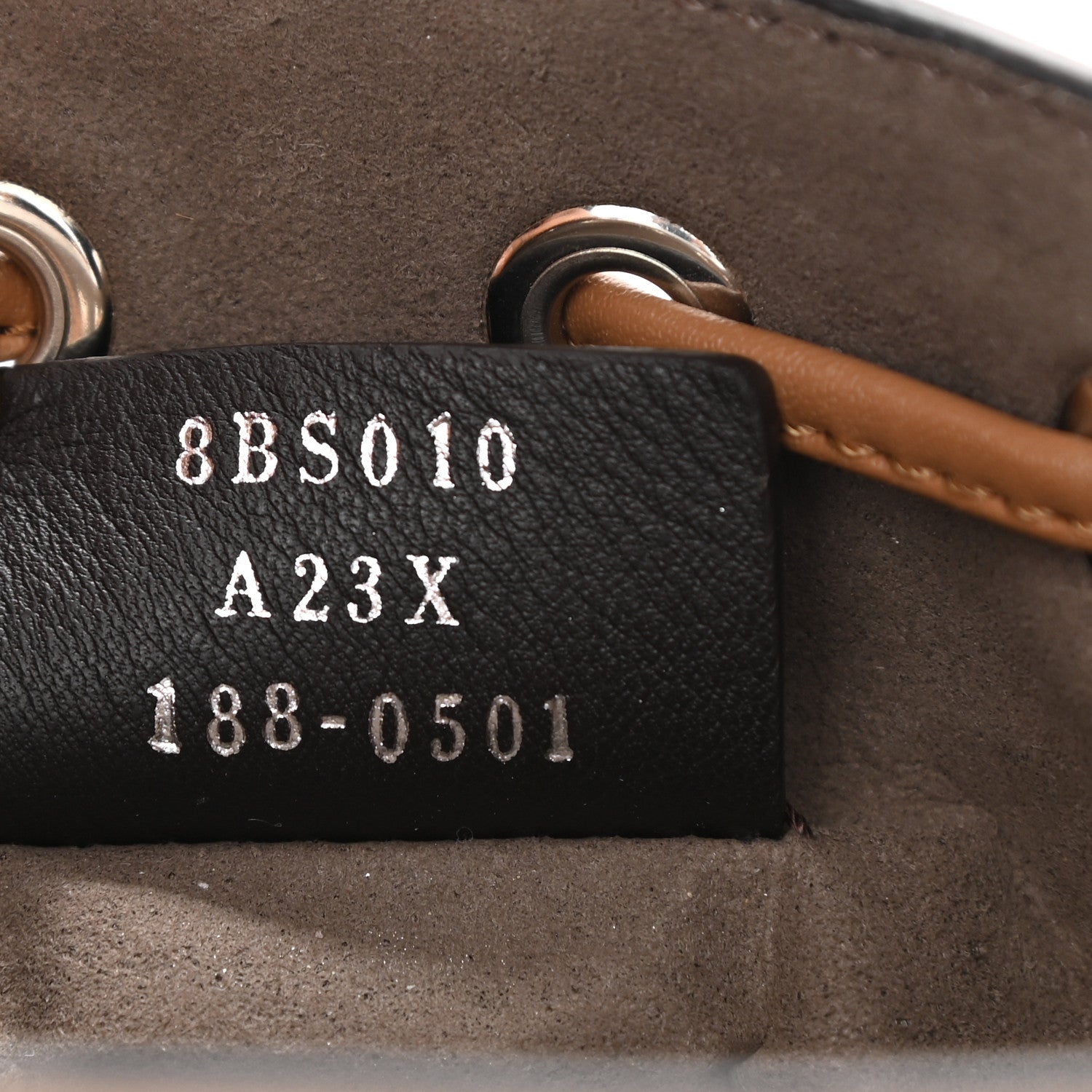 Fendi Vitello Liberty F is Fendi FF Embossed Mini Mon Tresor Bucket Bag Tobacco Black 7 of 8