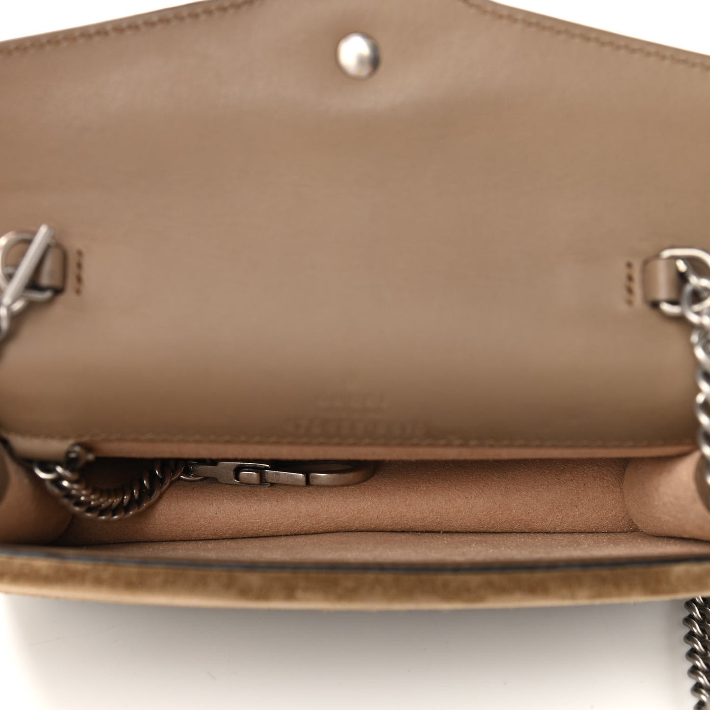 GG Supreme Monogram Super Mini Dionysus Shoulder Bag Taupe