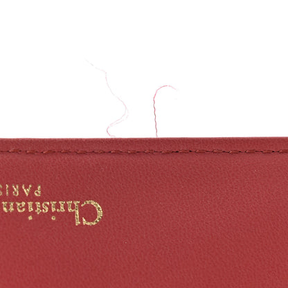 Christian Dior Lambskin Cannage Lady Dior Clutch Red 11 of 11
