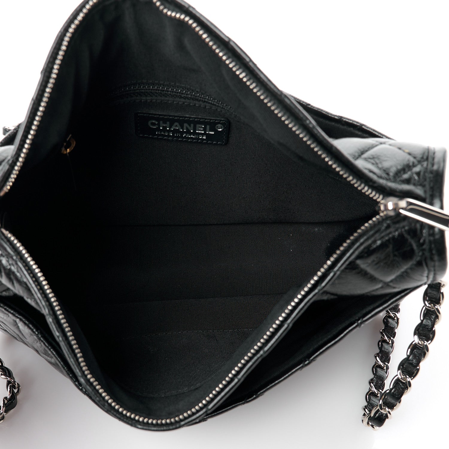 Chanel Aged Calfskin Quilted Large Working Vibe Camera Case Black 5 of 10