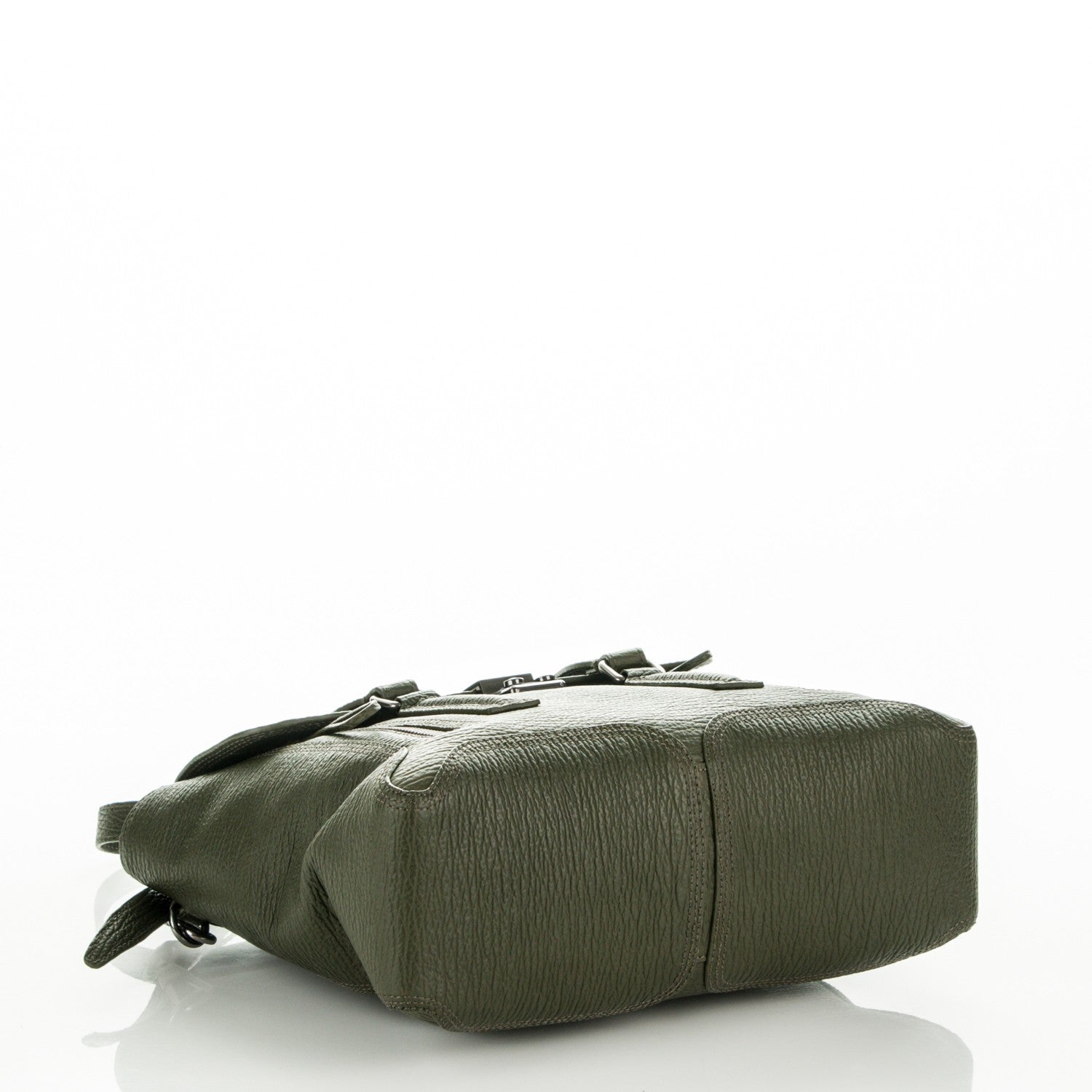 3.1 Phillip Lim 3.1 Textured Calfskin Medium Pashli Satchel Military Green 4 of 7