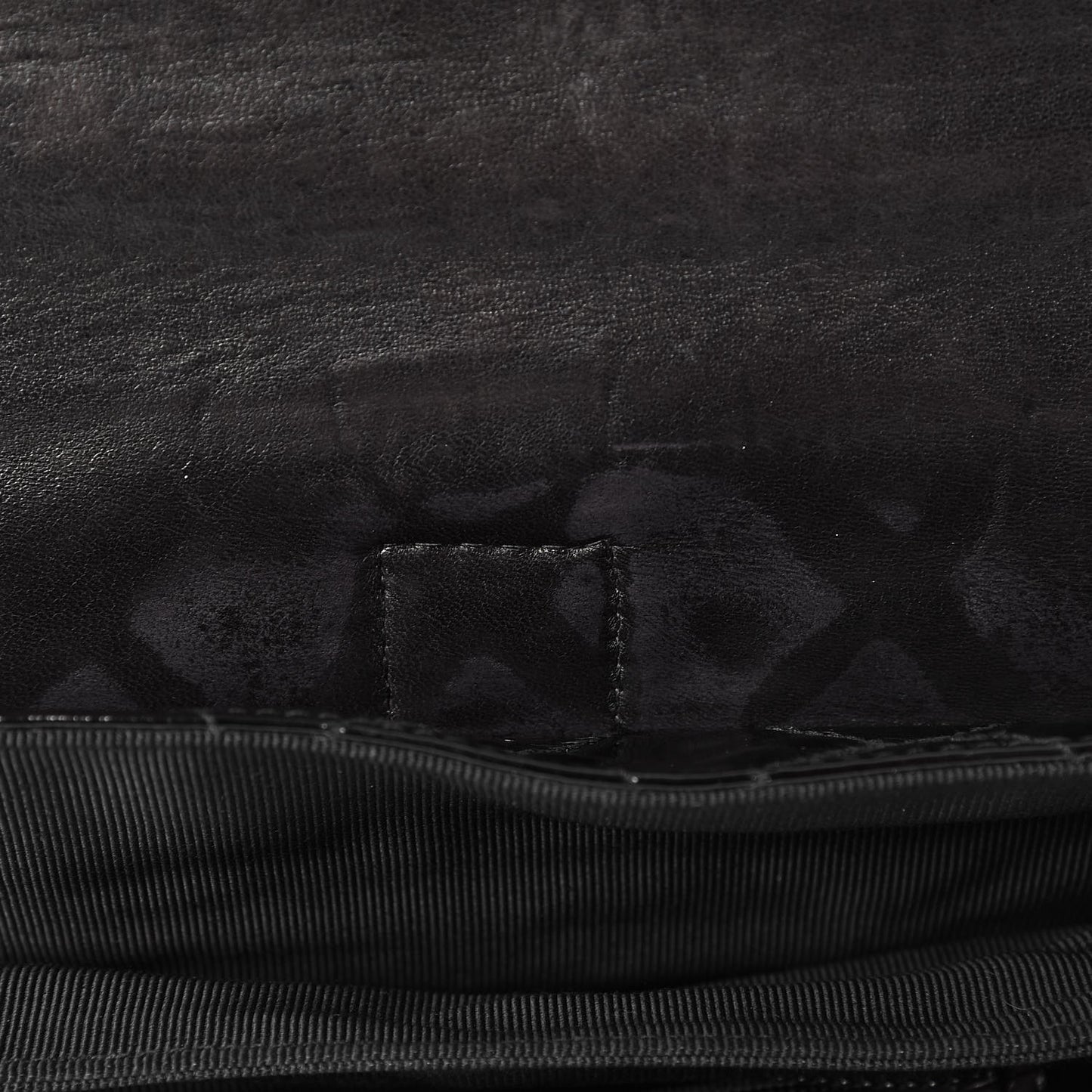 Patent Quilted Backpack Black