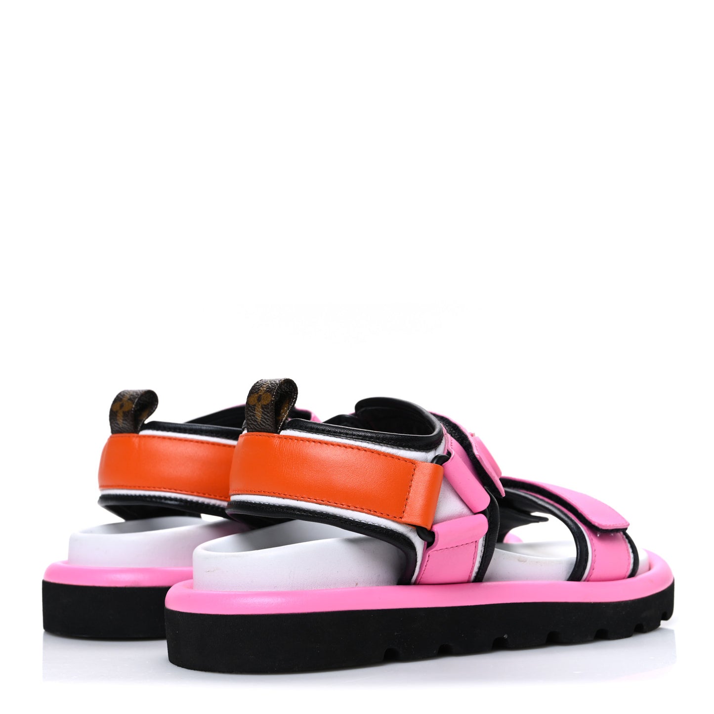 Calfskin Pool Pillow Flat Comfort Sandals 36 Rose Pop Pink