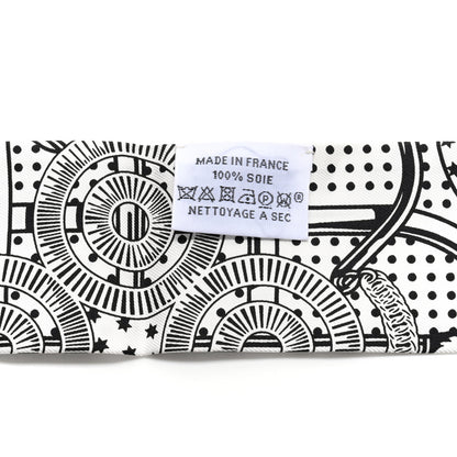 Hermes Silk Eperon D'Or Bandana Twilly White Marine 5 of 8