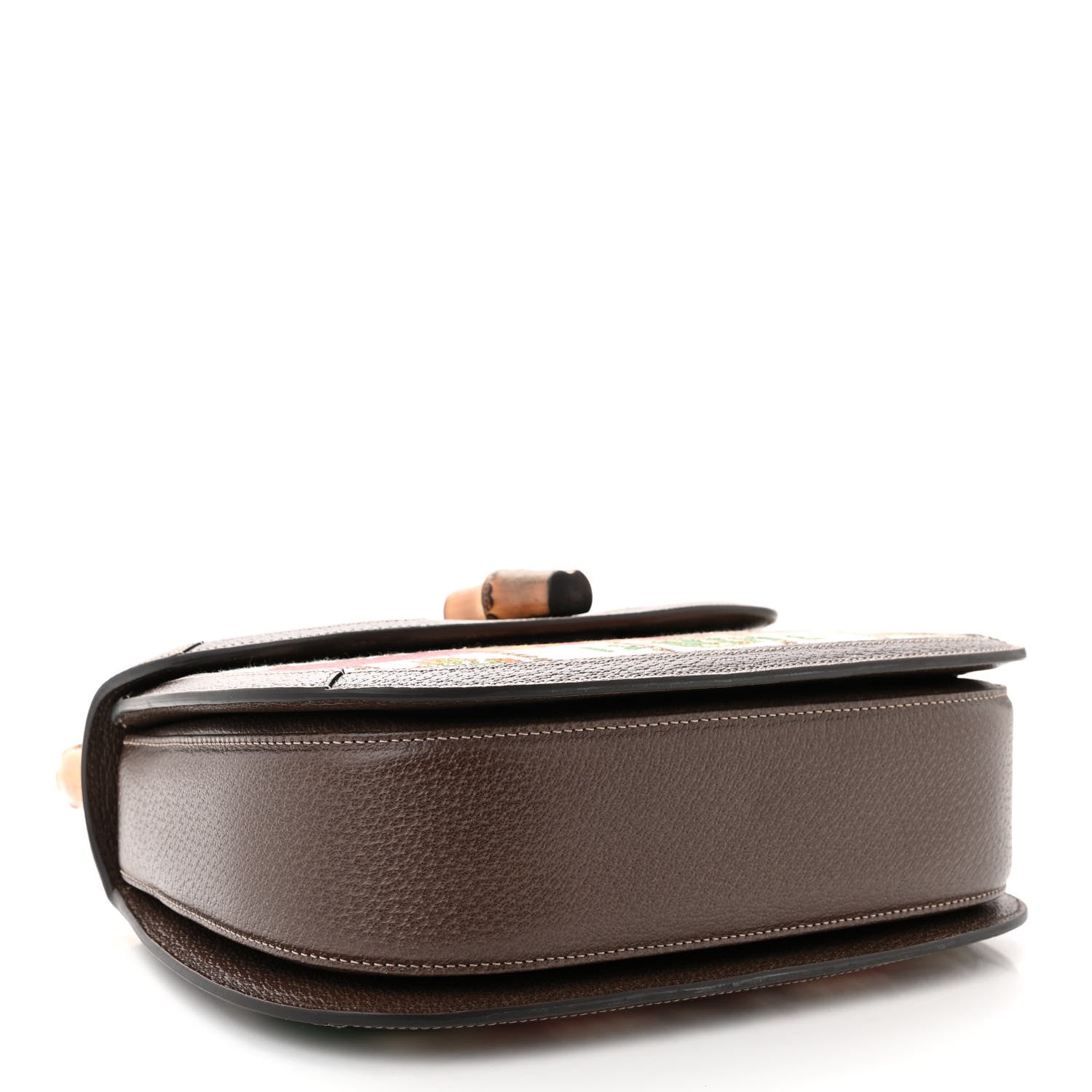 Gucci Canvas Calfskin 100 Centennial Music Mini Bamboo 1947 Top Handle Bag Multicolor 5 of 12
