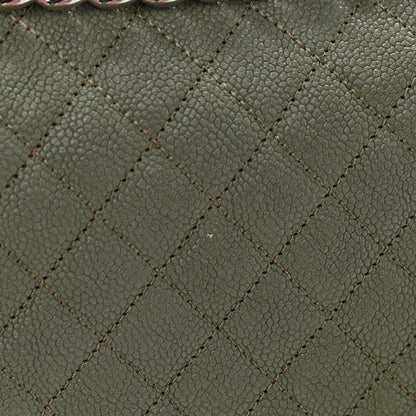 Chanel Caviar Quilted Medium Boy Flap Green 11 of 11