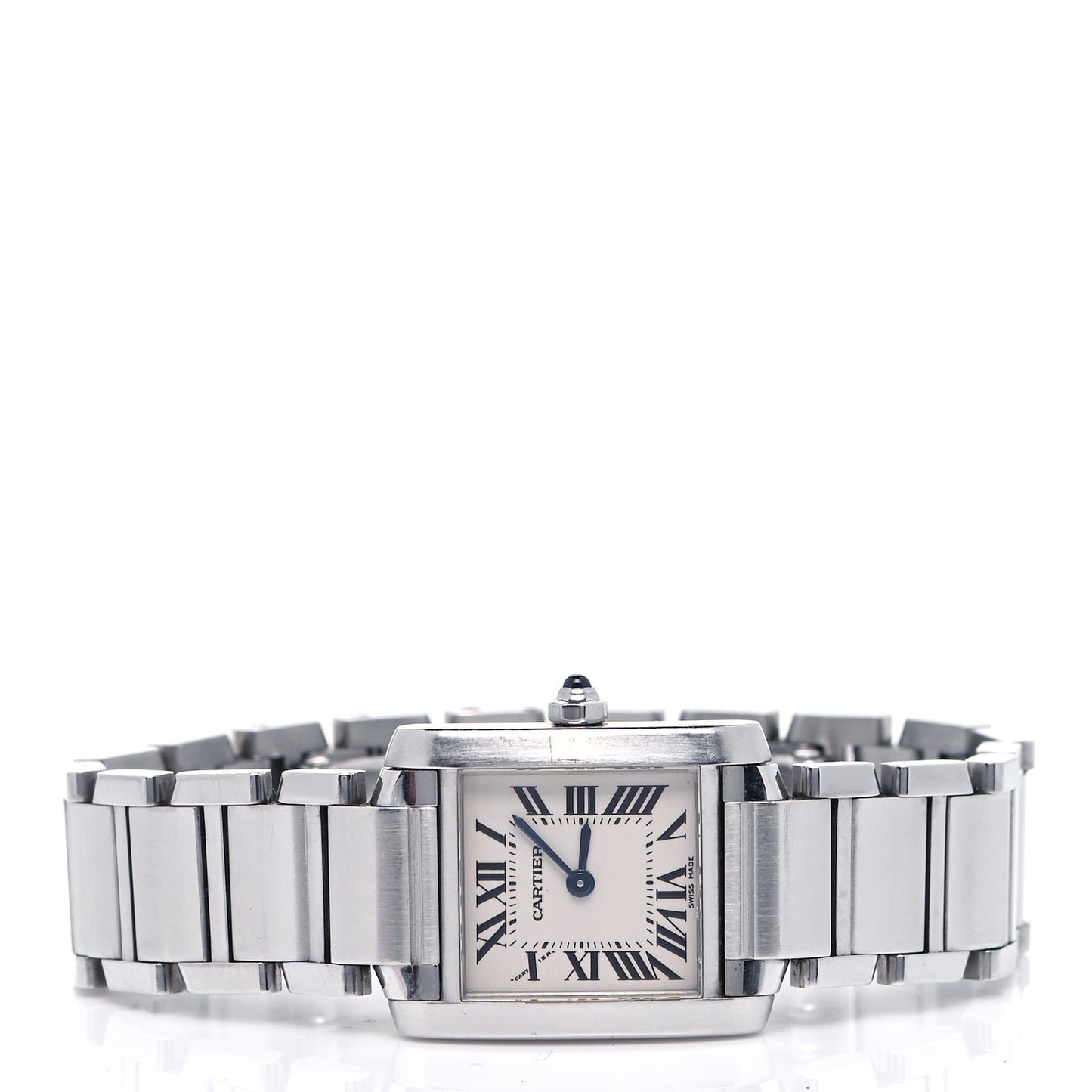 Stainless Steel 20mm Tank Francaise Quartz Watch