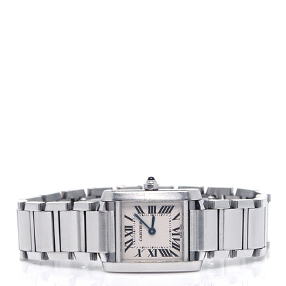 Cartier Stainless Steel 20mm Tank Francaise Quartz Watch 2 of 6