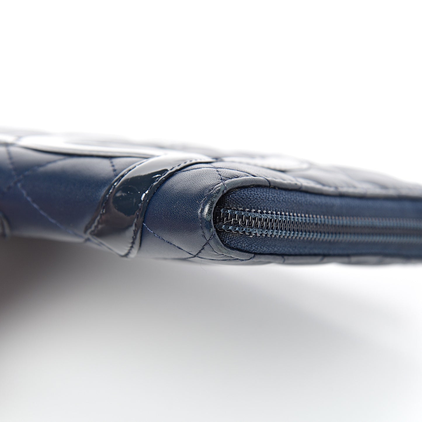 Calfskin Cambon Zip Around Organizer Wallet Navy