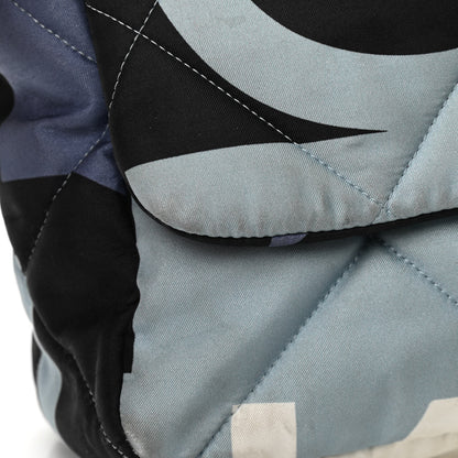 Chanel Silk Maxi Scarf Chanel 19 Flap Black Blue White 13 of 13