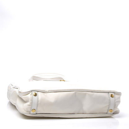 Prada Tessuto Nylon Oro Tote White 3 of 11