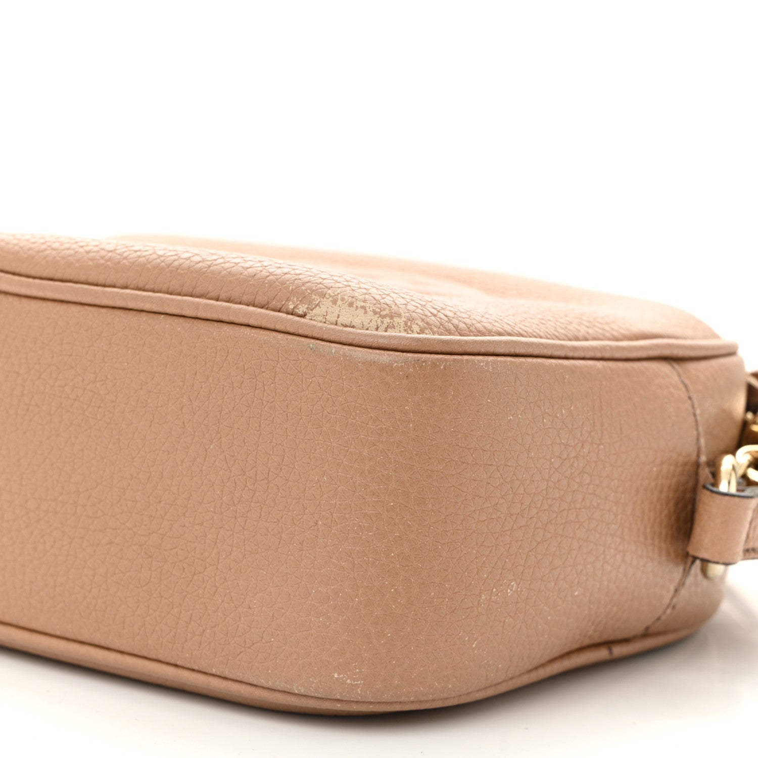 Gucci Pebbled Calfskin Small Soho Disco Bag Camelia 10 of 12