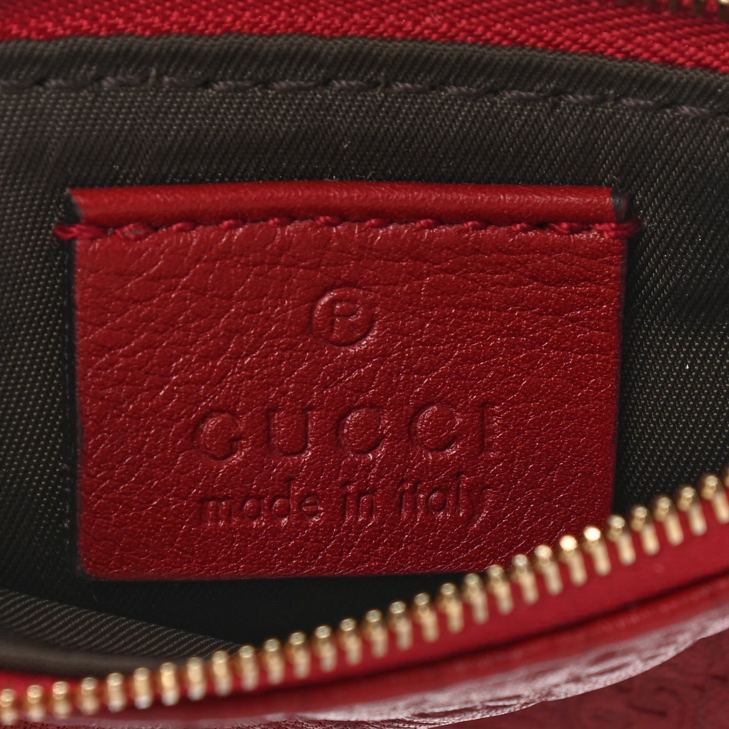 Gucci Microguccissima Key Case Hibiscus Red 6 of 9