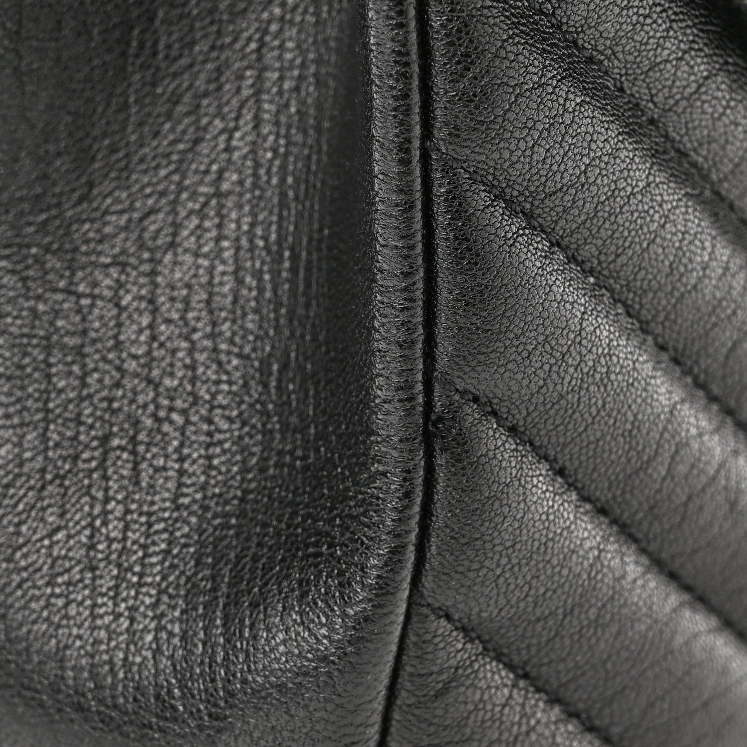 Saint Laurent Sheepskin Matelasse Chevron Monogram Medium College Bag Black 12 of 12