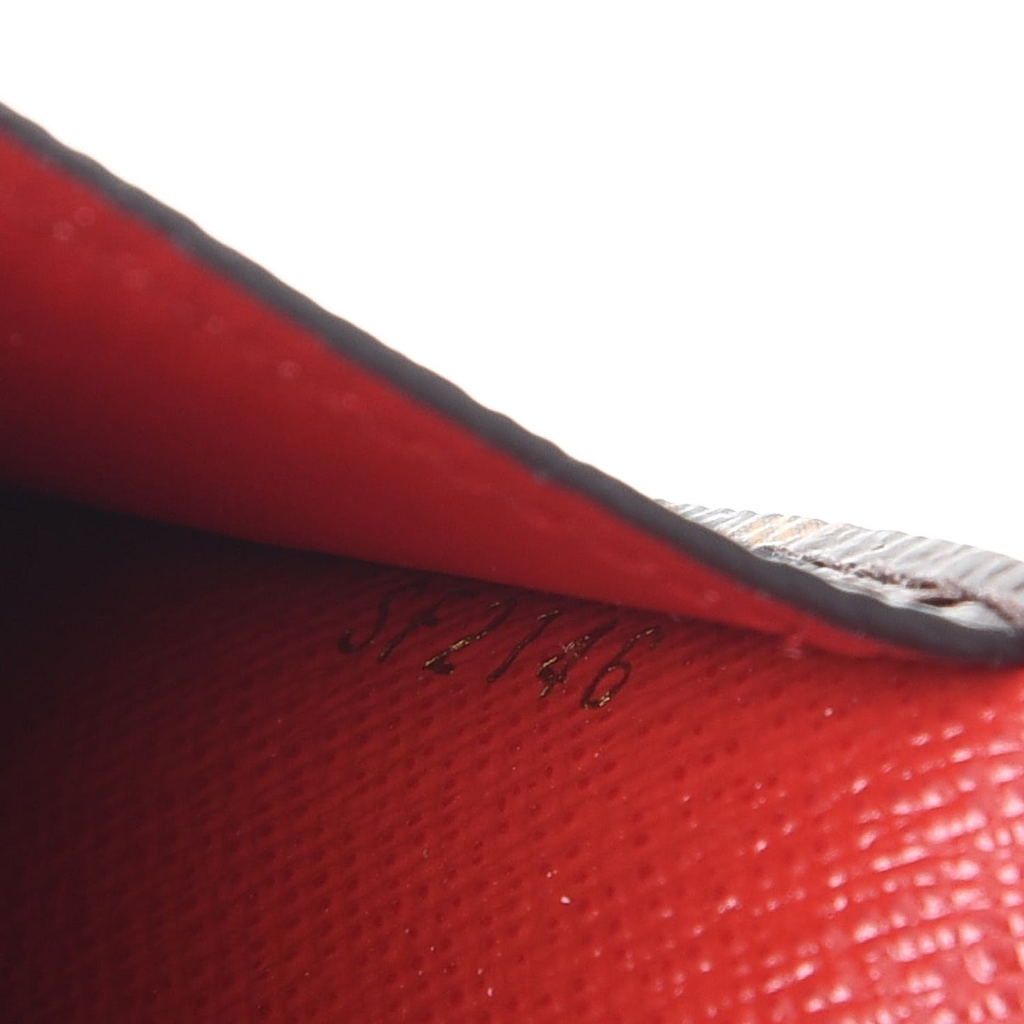 Monogram Daily Organizer Envelope Insert Red