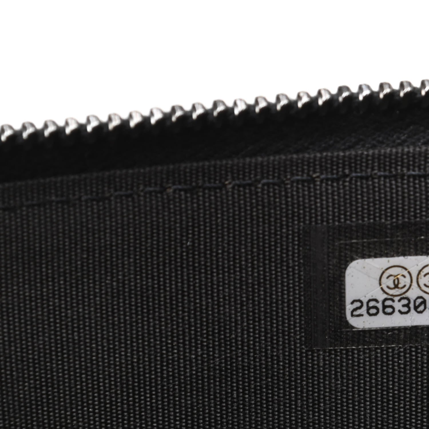 Chanel Caviar Quilted Classic Zip Boy Pouch Dark Grey 7 of 7