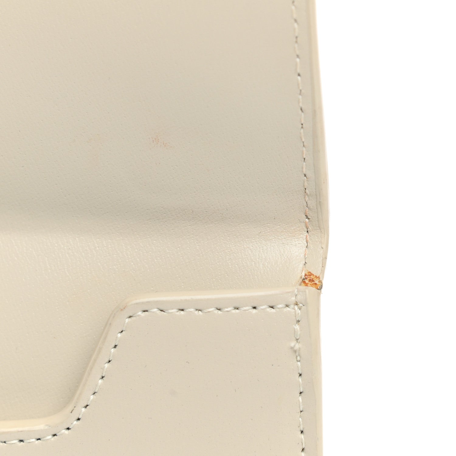 Saint Laurent Smooth Shiny Calfskin Uptown Pouch Crema Soft 8 of 11
