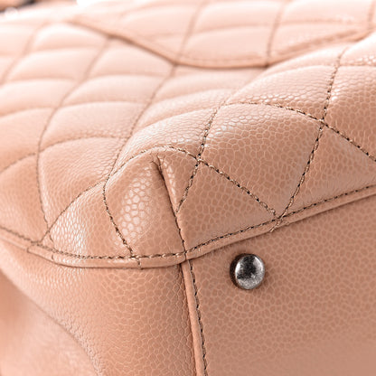 Chanel Caviar Quilted Large City Shopping Tote Beige 13 of 14