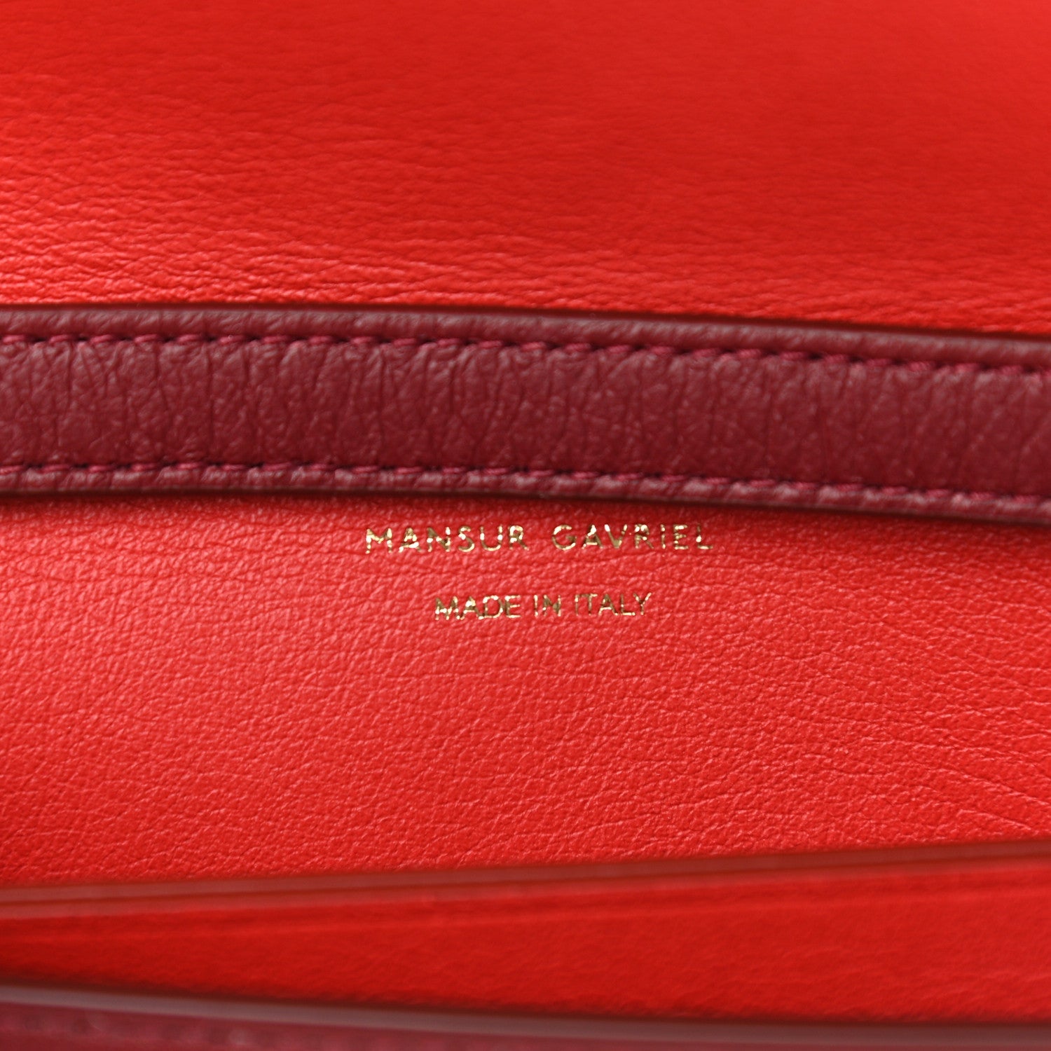 Mansur Gavriel Calfskin Crossbody Wallet Claret 6 of 9