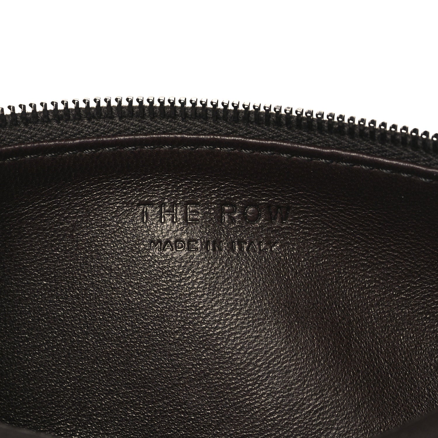 The Row Nappa Round 90's Bag Dark Brown 6 of 9