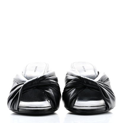 Balenciaga Smooth Nappa Drapy 80mm Sandals 38 Black 3 of 9