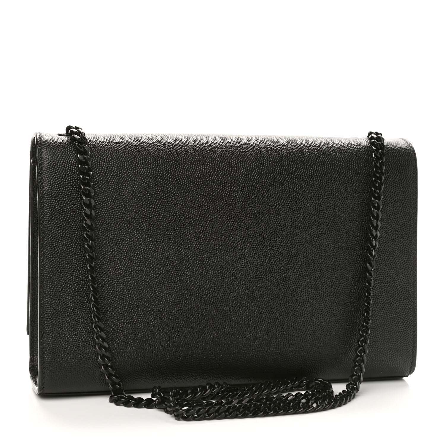 Saint Laurent Grain De Poudre Medium Classic Monogram Kate Satchel Black 3 of 9