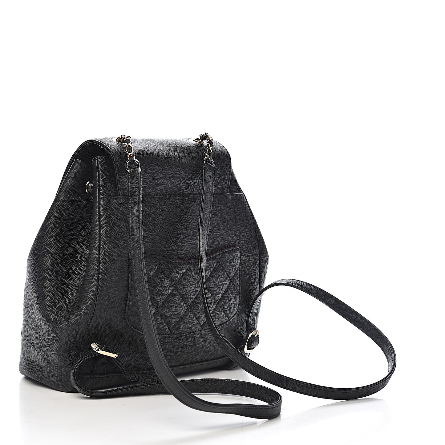 Caviar Quilted Business Affinity Backpack Black