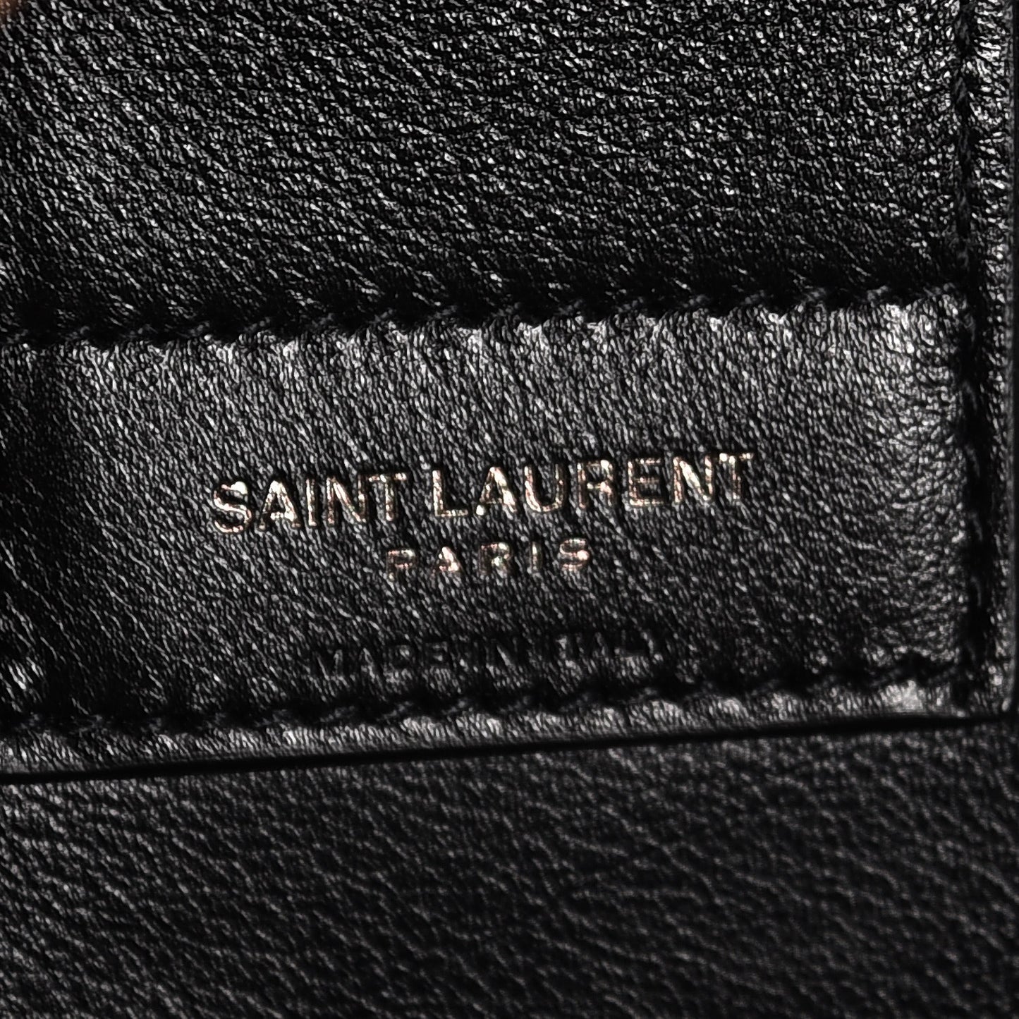 Calfskin Medium Amber Tote Black