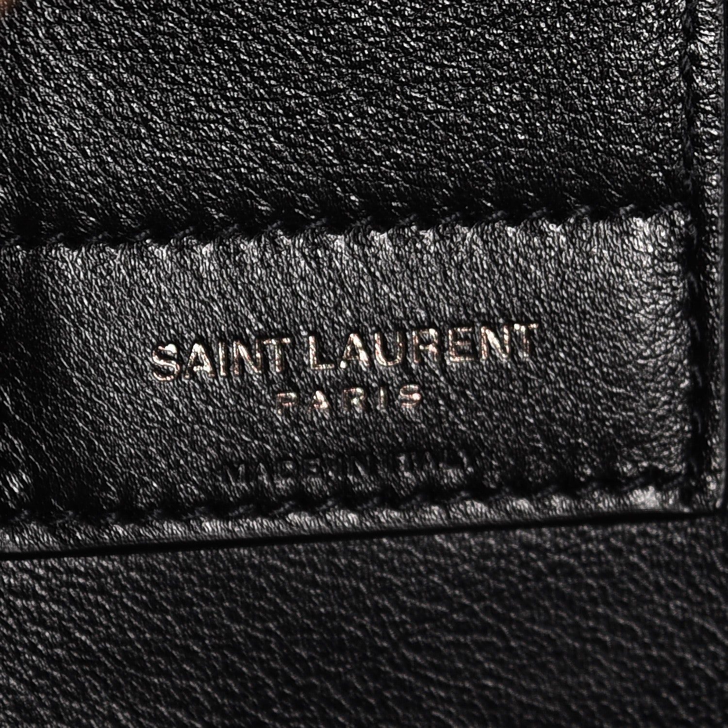 Saint Laurent Calfskin Medium Amber Tote Black 7 of 8