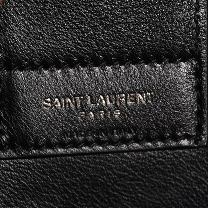 Saint Laurent Calfskin Medium Amber Tote Black 7 of 8