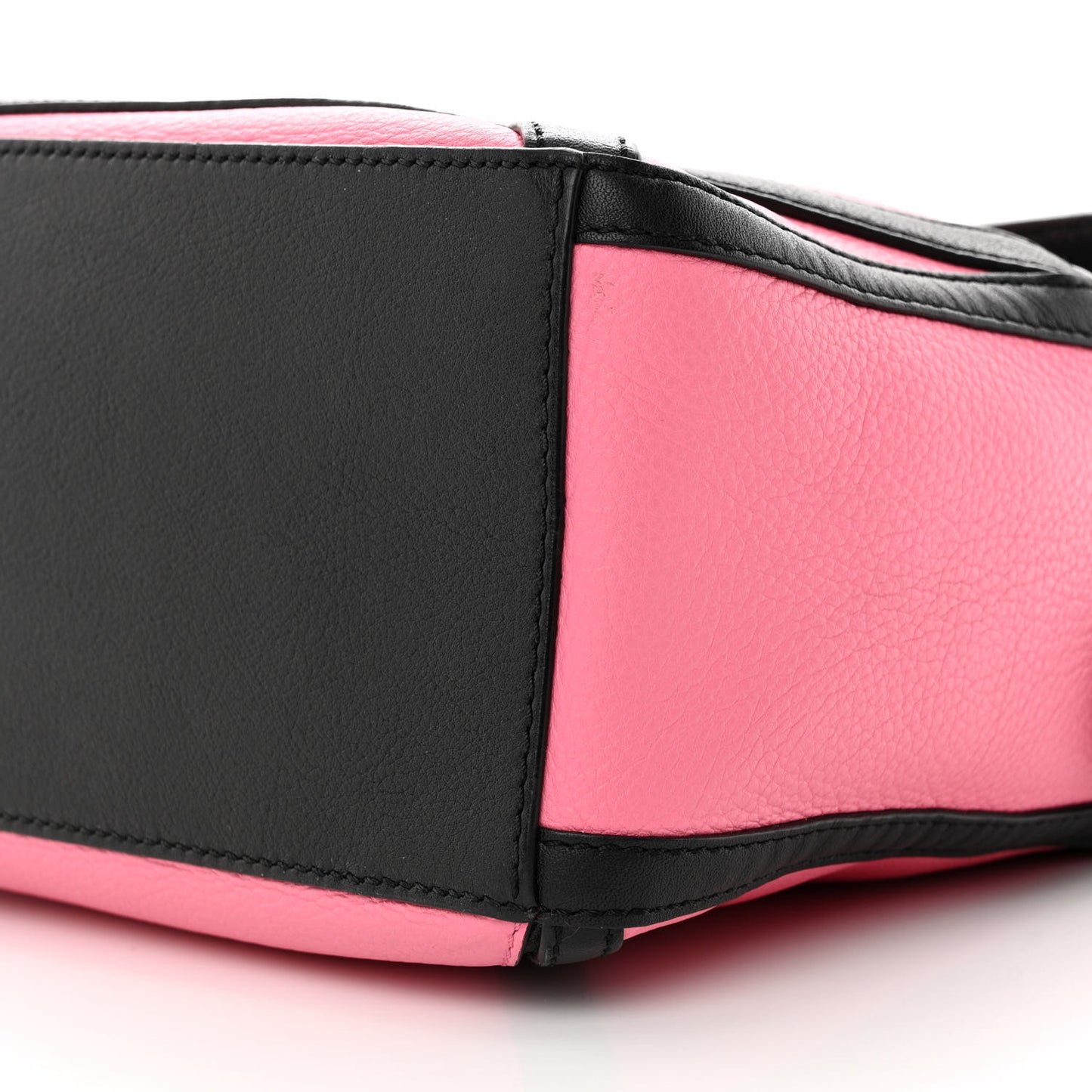 Calfskin Small Graphic Puzzle Bag Raspberry Wild Rose