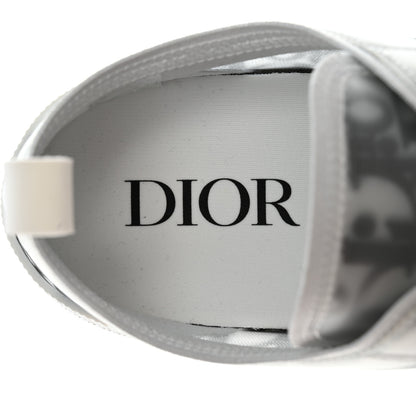 Christian Dior Technical Canvas Oblique Mens B23 Low Top Sneaker 42 White Black 6 of 9