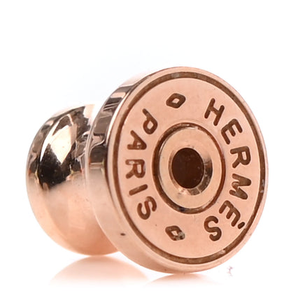 Hermes Rose Gold Lacquered Pop H Earrings Rose Dragee 4 of 4